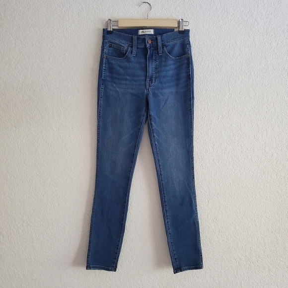 Madewell 10" High Rise Skinny Jeans in Leavitt Wash Style M6234 - Picture 4 of 7